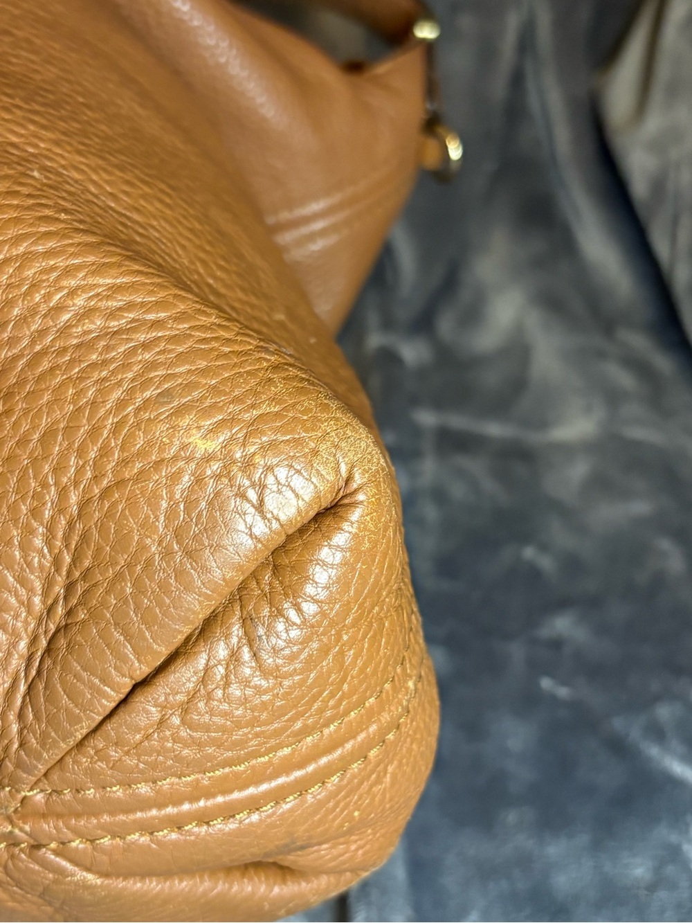Michael Kors Weston Brown Pebbled Leather Shoulder Hobo - Picture 10 of 14